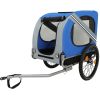 Large Folding Bike Trailer for Dogs – 120LB Capacity All-Terrain Pet Carrier, Durable Steel Frame for Cycling, Jogging, Camping & Outdoor Adventures