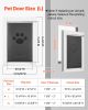 Pet Door, Large, with Three Magnetic Flaps and Metal Frame, Strong and Weatherproof Dog Door for Interior and Exterior Doors, Easy to Install