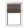 Pet Door, Large, with Double Magnetic Flaps and Metal Frame, Strong and Weatherproof Dog Door for Interior and Exterior Doors, Easy to Install