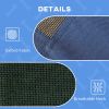 Elevated Portable Dog Cot Pet Bed with UV Protection Canopy Shade, 30 inch, Dark Blue