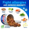 Dog Allergy Relief Chews Itching Skin Relief for Dogs Fish Oil Omega 3 Seasonal Allergies Pills Skin & Coat Anti ItchHot Spots Treatment Canine Immune