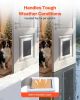 Pet Door, Large, with Three Magnetic Flaps and Metal Frame, Strong and Weatherproof Dog Door for Interior and Exterior Doors, Easy to Install