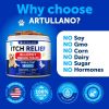 Dog Allergy Relief Chews Itching Skin Relief for Dogs Fish Oil Omega 3 Seasonal Allergies Pills Skin & Coat Anti ItchHot Spots Treatment Canine Immune