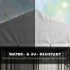 8' x 4' x 6' Outdoor Dog Kennel, Dog Kennel Outside Run with 360Â° Rotating Bowls, Waterproof & UV Resistant Cover