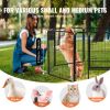 Dog Playpen, 8 Pcs 24 x 24 in Panels Foldable Metal Pet Exercise Pen, Dog Fence Indoor and Outdoor Pen with Door, Storage Bag
