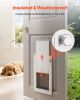 Pet Door, Medium, with Double Magnetic Flaps and Metal Frame, Strong and Weatherproof Dog Door for Interior and Exterior Doors, Easy to Install