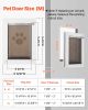 Pet Door, Medium, with Double Magnetic Flaps and Metal Frame, Strong and Weatherproof Dog Door for Interior and Exterior Doors, Easy to Install