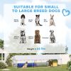 20' x 7.5' x 5' Dog Kennel Outdoor for Large Dogs with Waterproof Roof, Silver