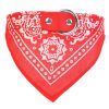 Adjustable Bandana Leather Pet Collar Triangle Scarf